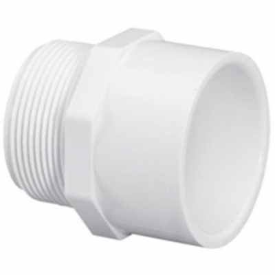 Adapter PVC, 3/4” Male. Slip x Thread