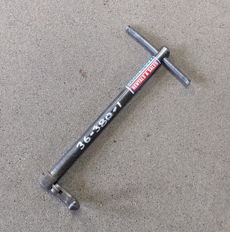 For Rent: Basin Wrench