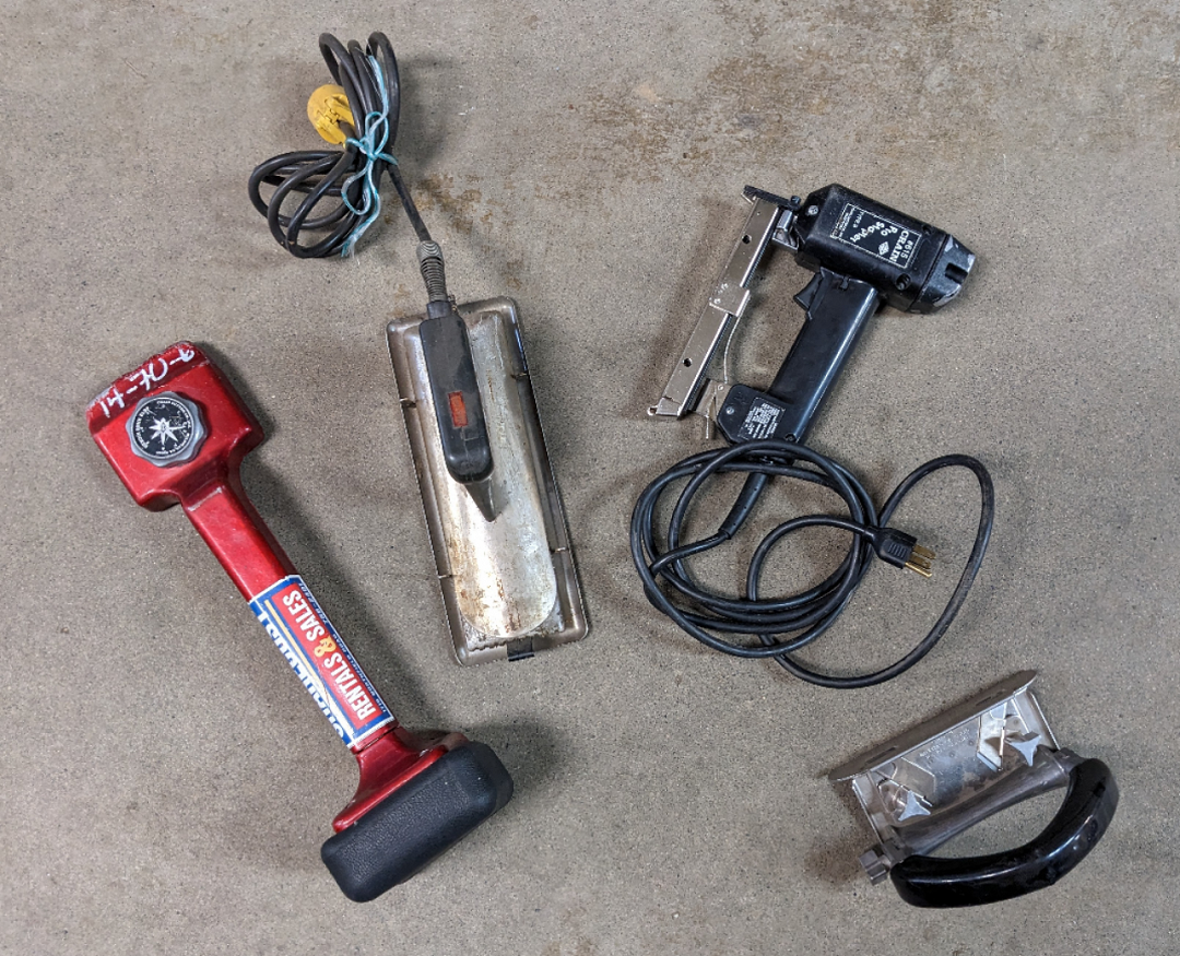 For Rent: Carpet Kicker, Iron, Stapler, or Trimmer