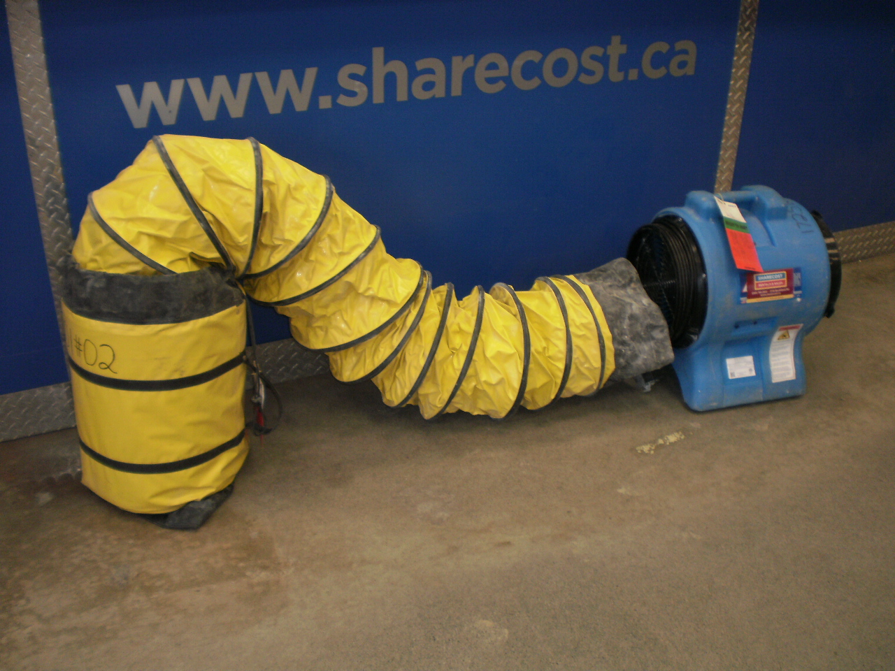 For Rent: Fan, Ventilator Ducting, 12” x 25 feet, Blow/Extractor