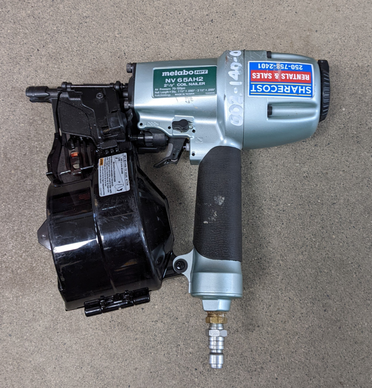 For Rent: Siding Coil Nailer